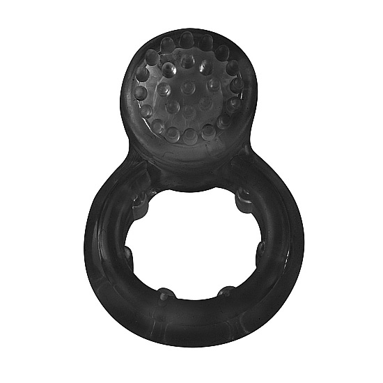 ANILLO PENE CON VIBRACION E IMANES NEGRO