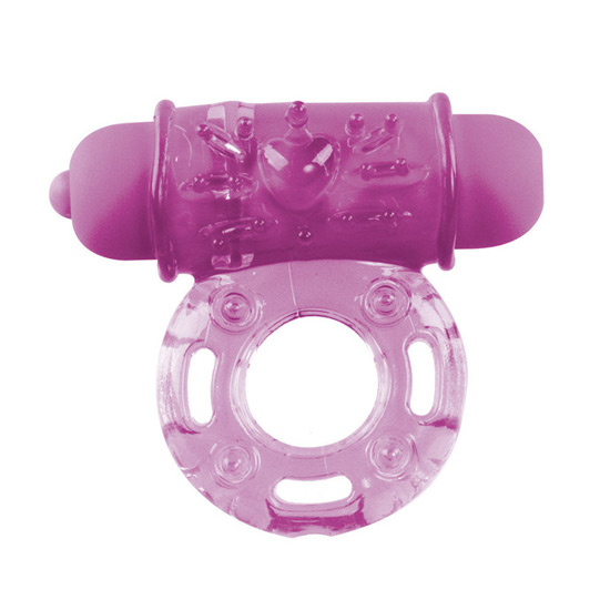 ANILLO PENE CON VIBRADOR LILA