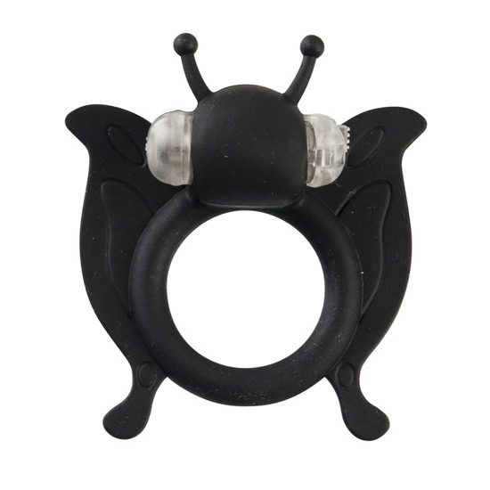 BUTTERFLY ANILLO PENE CON VIBRACION NEGRO