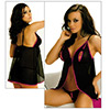 BABYDOLL CON ABERTURAS Y TANGA A JU...