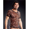CAMISETA LEOPARDO CUELLO DE PICO