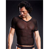 CAMISETA NEGRA CUELLO DE PICO