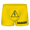 FUNNY BOXERS DANGER AMARILLO