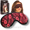 LACE MASK BLACK RED