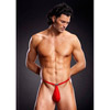 TANGA ROJO DE MICROFIBRA