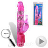 VIBRADOR CON ESTIMULADOR DE CLITORI...